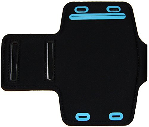 Galaxy S7 Running & Exercise Armband with Key Holder & Reflective Band (Black)