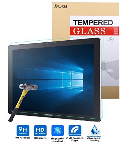 Galaxy TabPro S 12 screen protector, KuGi ® Ultra-thin 9H Hardness High Quality HD clear Premium Tempered Glass Screen Protector for Samsung Galaxy TabPro S 12 tablet (1 pcs)