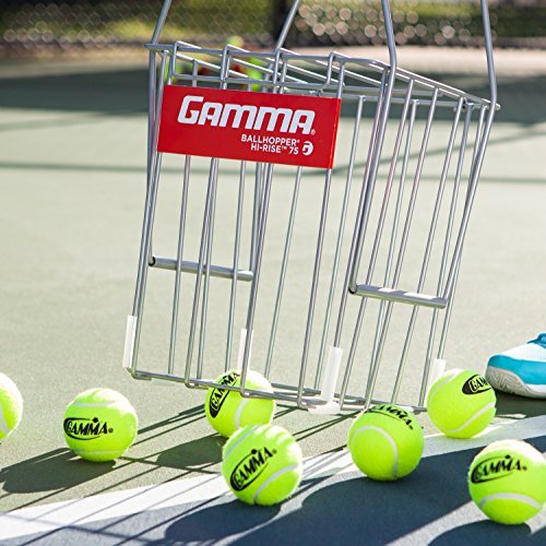 Gamma Sports Tennis Ballhoppers - Durable, Convenient, Heavy Duty Construction, for Tennis Ball Pickup, Carrying and Storage, (Various Designs/Capacities to Hold 50, 55, 75, 90, 110, 140 Balls)