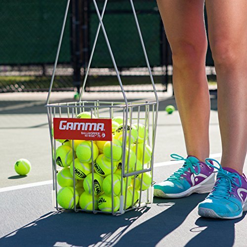 Gamma Sports Tennis Ballhoppers - Durable, Convenient, Heavy Duty Construction, for Tennis Ball Pickup, Carrying and Storage, (Various Designs/Capacities to Hold 50, 55, 75, 90, 110, 140 Balls)