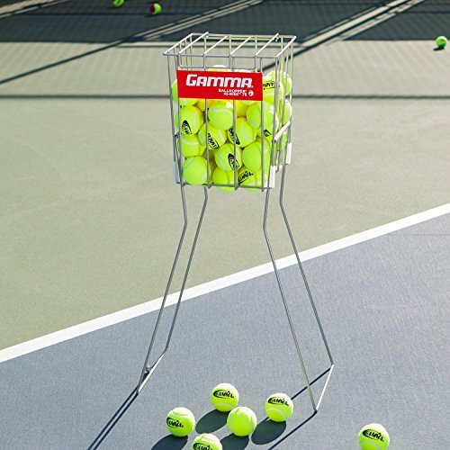 Gamma Sports Tennis Ballhoppers - Durable, Convenient, Heavy Duty Construction, for Tennis Ball Pickup, Carrying and Storage, (Various Designs/Capacities to Hold 50, 55, 75, 90, 110, 140 Balls)