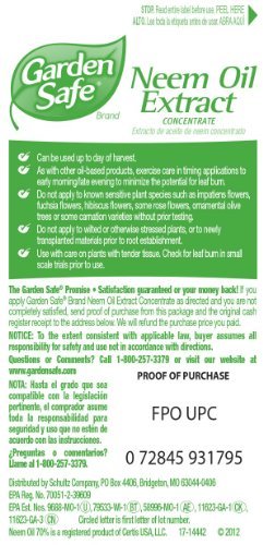 Garden Safe Neem Oil Extract Concentrate (HG-83179) (16 fl oz)