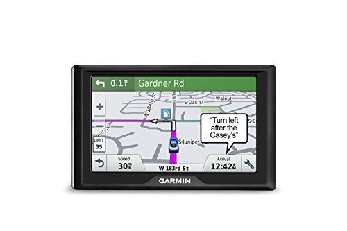 Garmin Drive 50 USA + CAN GPS Navigator System with Spoken Turn-By-Turn Directions, Direct Access, Driver Alerts, and Foursquare Data