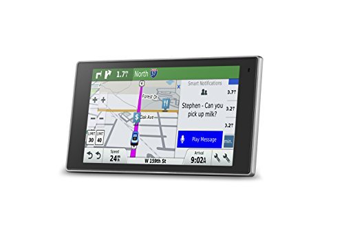 Garmin DriveLuxe 50 NA LMTHD GPS Navigator System with Lifetime Maps and Traffic, Smart Notifications, Voice Activation, Driver Alerts, and a Sleek Metal Design