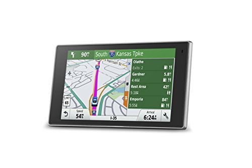 Garmin DriveLuxe 50 NA LMTHD GPS Navigator System with Lifetime Maps and Traffic, Smart Notifications, Voice Activation, Driver Alerts, and a Sleek Metal Design