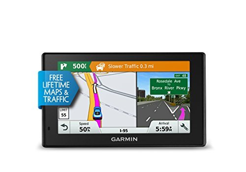 Garmin DriveSmart 50 NA LMT GPS Navigator System with Lifetime Maps and Traffic, Smart Notifications, Voice Activation, and Driver Alerts