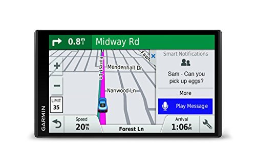 Garmin DriveSmart 61 NA LMT-S with Lifetime Maps/Traffic, Live Parking, Bluetooth,WiFi, Smart Notifications, Voice Activation, Driver Alerts, TripAdvisor, Foursquare