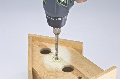 Genesis GLSD72A 7.2V Lithium-Ion 2-Speed Screwdriver, Grey, 3/8-inch chuck with Trigger Activated LED light, Battery Charger, and 8-Piece Accessory Drill and Driver Bit Set