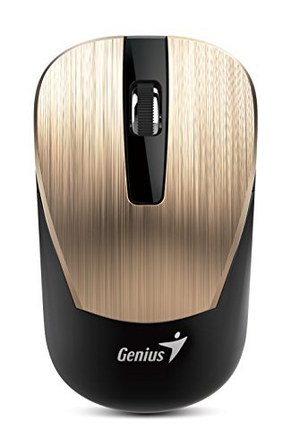 Genius 7 Series Metallic Comfortable Stylish Wireless Mouse (NX-7015/GOLD)