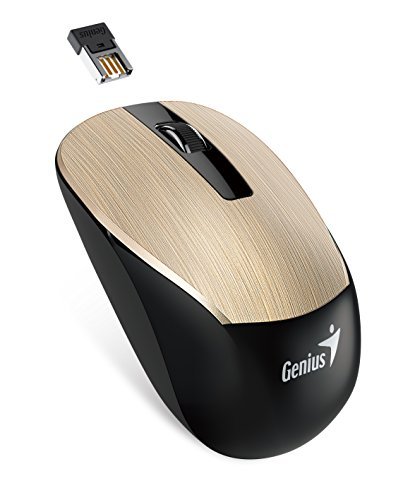 Genius 7 Series Metallic Comfortable Stylish Wireless Mouse (NX-7015/GOLD)