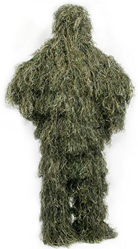 Ghillie Suit Camo Woodland Camouflage Forest Hunting 4-Piece + Bag by VIVO