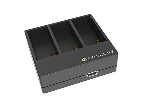 GoScope Triple Charging Dock + Spare Battery for GoPro HERO3/3+