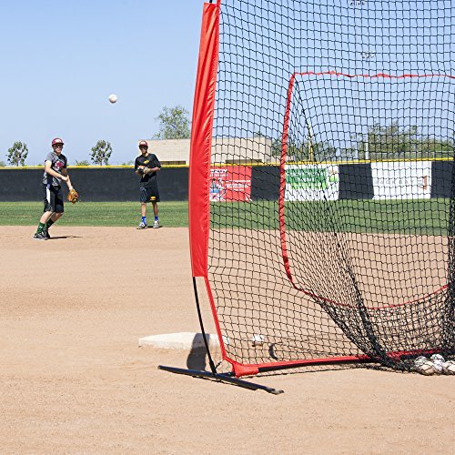 GoSports 7' x 7' Baseball & Softball Practice Hitting & Pitching Net with Bonus Strike Zone, Great for All Skill Levels