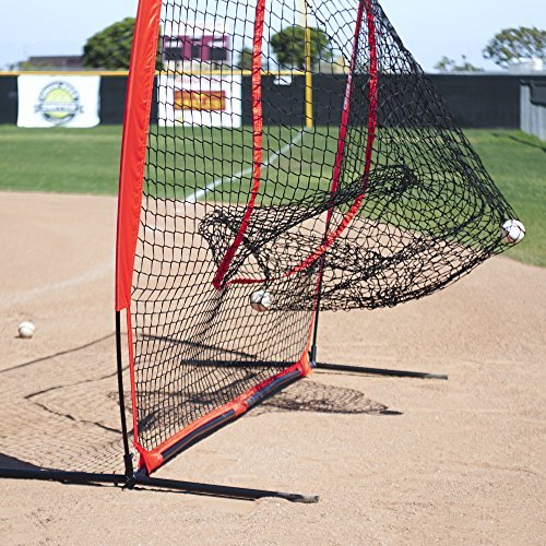 GoSports 7' x 7' Baseball & Softball Practice Hitting & Pitching Net with Bonus Strike Zone, Great for All Skill Levels