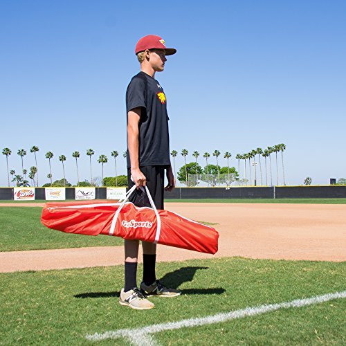 GoSports 7' x 7' Baseball & Softball Practice Hitting & Pitching Net with Bonus Strike Zone, Great for All Skill Levels