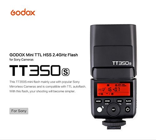 Godox Thinklite TTL TT350S Mini Camera Flash High Speed 1/8000s GN36 for Sony Mirrorless DSLR Camera A77II A6000 A6500 RX10 Series