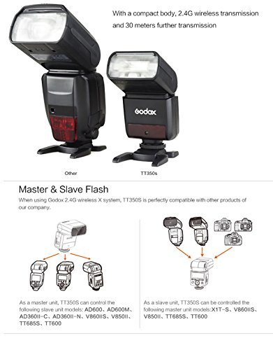 Godox Thinklite TTL TT350S Mini Camera Flash High Speed 1/8000s GN36 for Sony Mirrorless DSLR Camera A77II A6000 A6500 RX10 Series