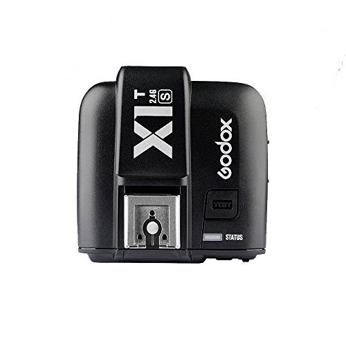 Godox X1T-S 2.4G TTL Wireless Flash Trigger Transmitter for Sony DSLR Cameras with MI Shoe e.g. A77II A7RII A7R A58 A99 ILCE6000L - With Pergear Cleaning Kit
