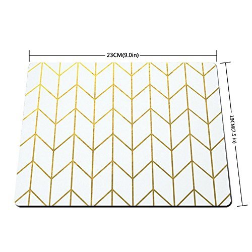 Gold Chevron White Background Modern Chic Mouse pad