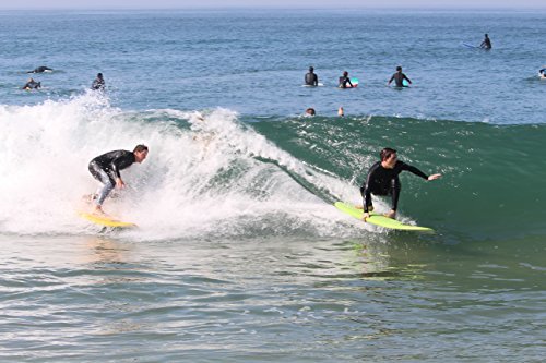 Gold Coast Surfboards - 8' Soft Top Foam Surfboard - The Verve - High Performance Foam Surfboard - CrocSkin Foam Deck, Double Concave Bottom Deck, Rubber Logo, 3 Stringers, GoPro Mount, No Wax Needed