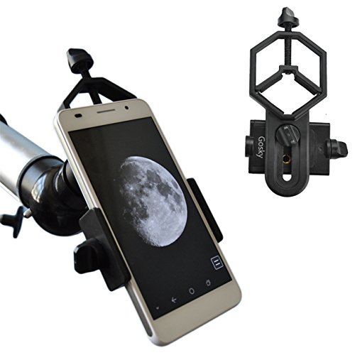 Gosky Universal Cell Phone Adapter Mount – Compatible with Binocular Monocular Spotting Scope Telescope and Microscope – For Iphone Sony Samsung Moto Etc -Record the Nature of the World