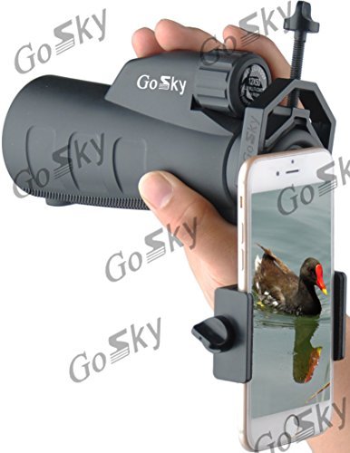 Gosky Universal Cell Phone Adapter Mount – Compatible with Binocular Monocular Spotting Scope Telescope and Microscope – For Iphone Sony Samsung Moto Etc -Record the Nature of the World