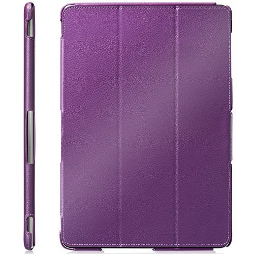 GreatShield Samsung Galaxy Tab Pro 12.2 / Note Pro 12.2 Slim Fit Leather Case [VANTAGE] Series Cover with Auto Sleep/Wake Feature for Galaxy TabPRO 12.2 / NotePRO 12.2 - Retail Packaging (Purple)