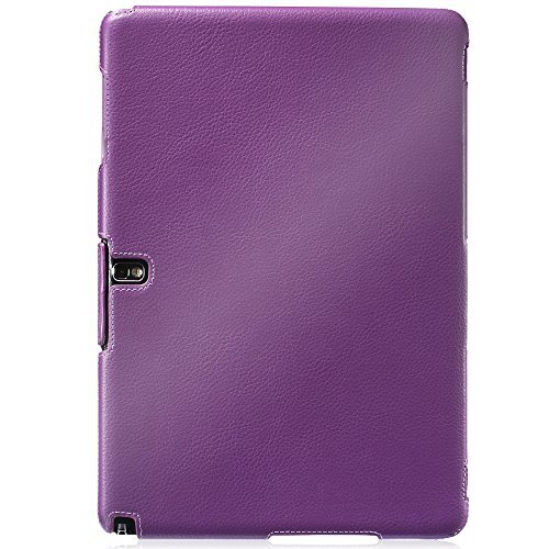 GreatShield Samsung Galaxy Tab Pro 12.2 / Note Pro 12.2 Slim Fit Leather Case [VANTAGE] Series Cover with Auto Sleep/Wake Feature for Galaxy TabPRO 12.2 / NotePRO 12.2 - Retail Packaging (Purple)