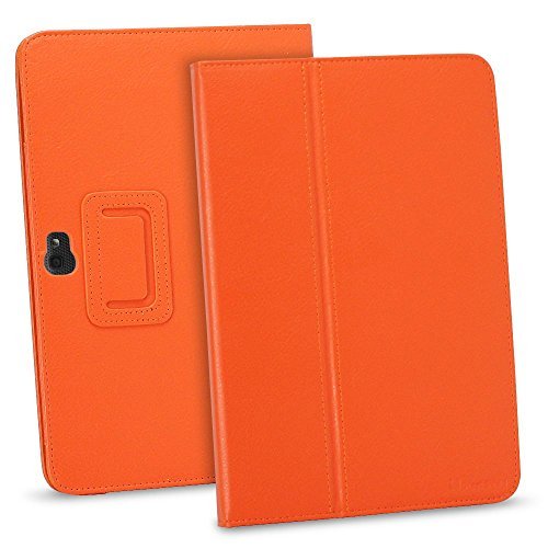 GreatShield TOME Series Flip-Stand Leather Folio Flip Case Smart Cover with Auto Sleep / Wake Feature for Google Nexus 10 inch Tablet (Orange)