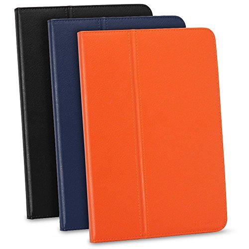 GreatShield TOME Series Flip-Stand Leather Folio Flip Case Smart Cover with Auto Sleep / Wake Feature for Google Nexus 10 inch Tablet (Orange)