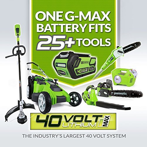 GreenWorks 25322 G-MAX 40V 16-Inch Cordless Lawn Mower, (1) 4AH Battery and a Charger Included