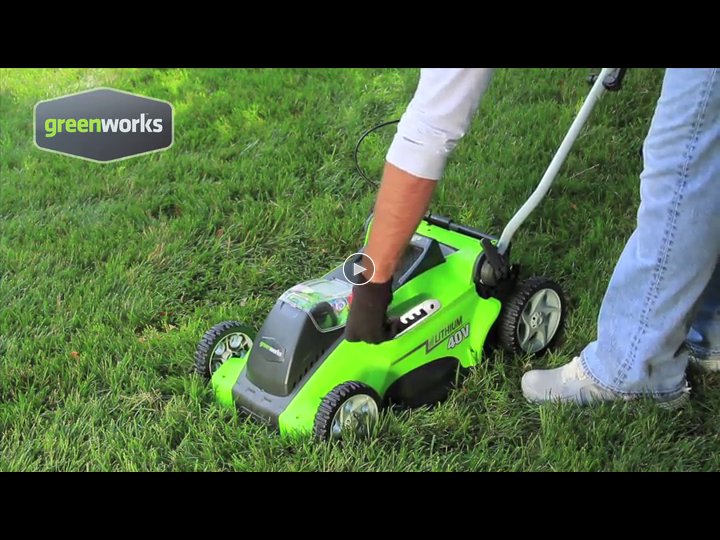 GreenWorks 25322 G-MAX 40V 16-Inch Cordless Lawn Mower, (1) 4AH Battery and a Charger Included