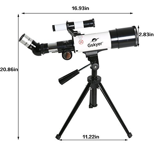 Gskyer Telescope, 60mm AZ Refractor Telescope, German Technology Travel Scope