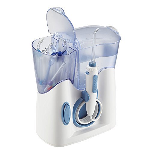 H2ofloss Water Dental Flosser Quiet Design(50db) With 12 Multifunctional Tips Countertop Dental Oral Irrigator for Family (hf-8whisper) 