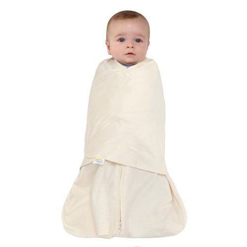 HALO SleepSack 100% Cotton Swaddle, Cream, Newborn 