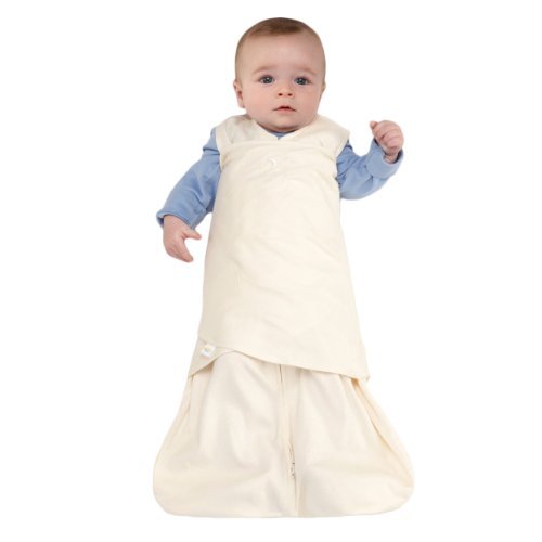 HALO SleepSack 100% Cotton Swaddle, Cream, Newborn 