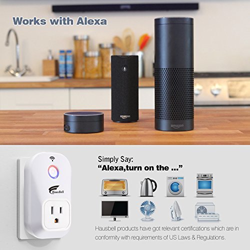 HAUSBELL Smart Plug, No Hub Required, Wi-Fi, Control your Devices from Anywhere, Works with Alexa (SM-PW701U)
