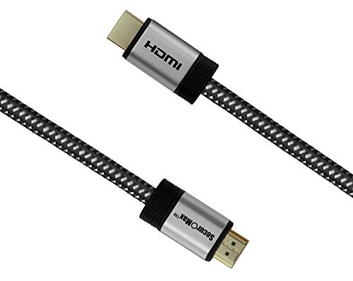 HDMI Cable 1.5 FT (2 Pack) - HDMI 2.0 (4K @ 60Hz) Ready - 30AWG Braided Cord - High Speed 18Gbps - Gold Plated - Ethernet / Audio Return - Video 2160p HD 1080p 3D - Xbox, PlayStation, PC, Apple TV