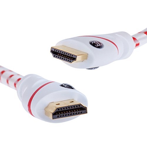 HDMI Cable - 1.5 Feet (0.5m) 4K Resolution (2-PK) High Speed HDMI Cable (2.0b) Supports Ethernet, Ultra HD, HDR Video, Bandwidth 18Gbps, Audio Return Channel,1.5ft HDCP 2.2 Compliant (Latest Standard)