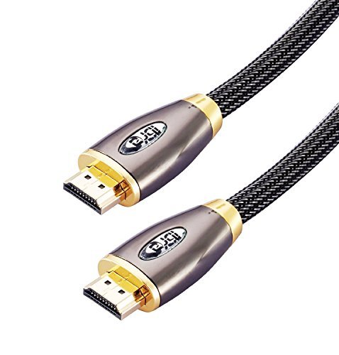 HDMI Cable 10ft - HDMI 2.0 (4K) Ready - 18Gbps- 28AWG Braided Cord  -Gold Plated Connectors - Ethernet, Audio Return - Video 4K 2160p, HD 1080p, 3D - Xbox PlayStation PS3 PS4 PC Apple TV - IBRA RED