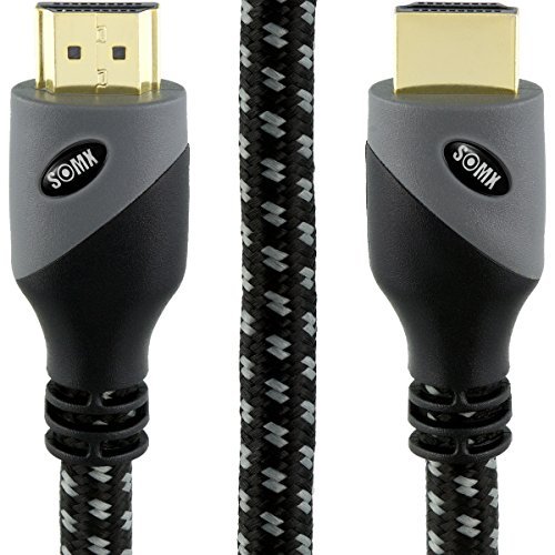 HDMI Cable 3ft - HDMI 2.0 Ready (4K @ 60Hz, 18Gbps) - Braided Cord (28AWG) - High Speed (Category 2) with Ethernet & Audio Return - Video 4K 2160p, HD 1080p, 3D - Xbox PlayStation PS3 PS4 PC Apple TV