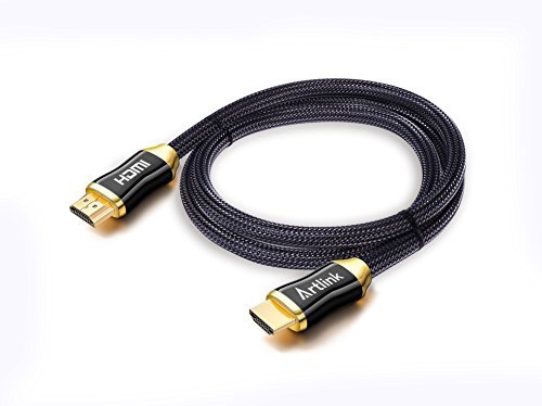 HDMI Cable 6.6 Ft - Artlink High Speed HDMI 2.0 Cable 24Gbps [Supports 4K 2160p, HD 1080p, 3D, Ethernet] - 28AWG Braided Cord - Audio Return Video for PC, 3D Television, Xbox360, PS3/4, TV and More