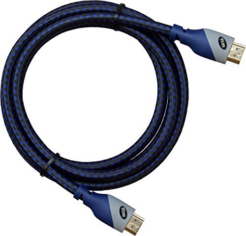 HDMI Cable 6ft - HDMI 2.0 Ready (UHD 4K @ 60Hz, 18Gbps) - Braided Cord (28AWG) - Ultra High Speed - Ethernet & Audio Return - Video 4K 2160p, HD 1080p, 3D - Xbox, PlayStation, PS3, PS4, PC, Apple TV