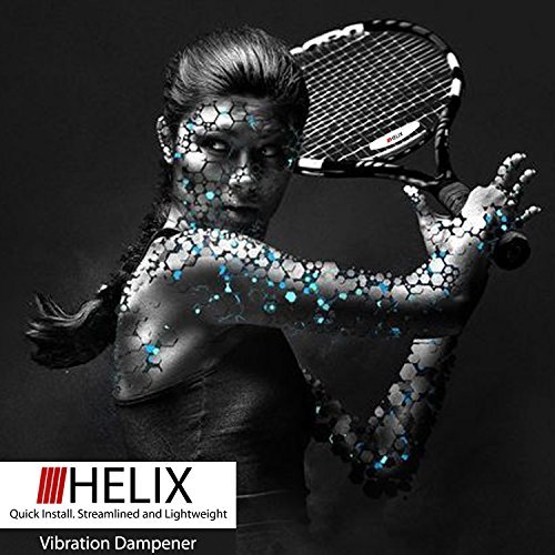 HELIX Tennis Vibration Dampener - Set of 3 - Ultimate Shock Absorber for Tennis | Best Technology For Your Racket Strings | Guaranteed to LAST | Perfect for Tennis Players