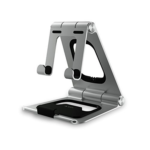 HIRALIY CH019 Aluminum Portable Laptop Stand for 12.9" & Smaller Laptops/ iPad/ Tablets/ (Silver)