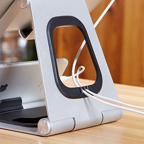 HIRALIY CH019 Aluminum Portable Laptop Stand for 12.9" & Smaller Laptops/ iPad/ Tablets/ (Silver)