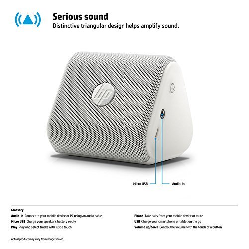 HP Roar Mini Bluetooth Speaker, White