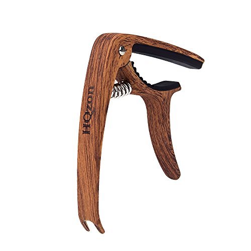 HQzon Wood Grain Capo for Guitar & Electric Guitar Ukulele Banjo Mandolin Bass