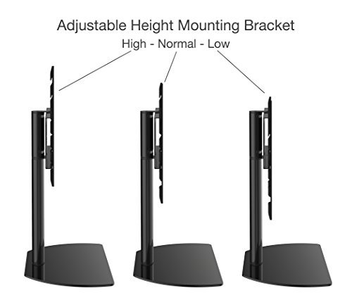 HTA3770 Universal Replacement TV Stand / Base With Swivel Feature fits most 37"-70" TVs Flat Panels, LCD, LED