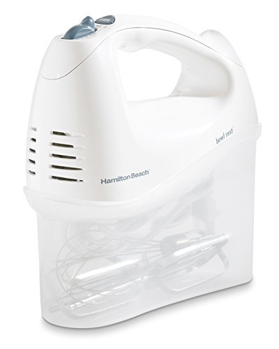 Hamilton Beach 62682RZ Hand Mixer with Snap-On Case, White